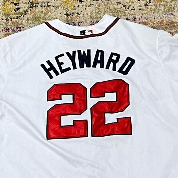 Jason Heyward Atlanta Braves Stitched Majestic Jersey - Picture 8 of 10